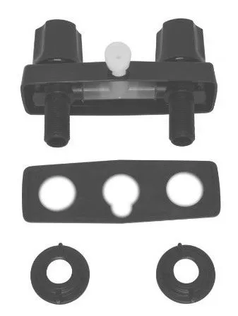 4in SHOWER VALVE BLACK